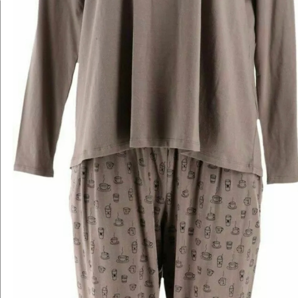 Anybody Cozy Knit More Coffee Pyjamas Set View 4
